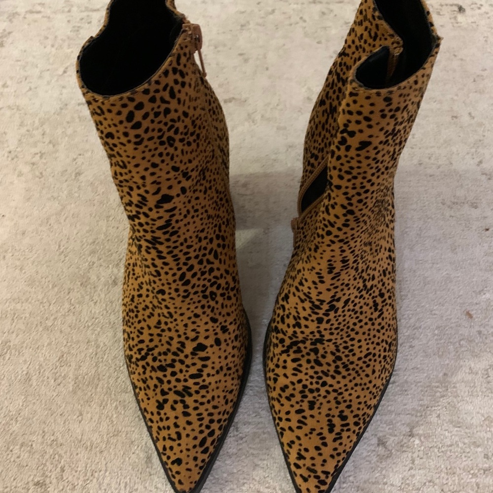 Qupid Animal Print Booties